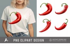 Watercolor Chili Pepper Clipart Product Image 1
