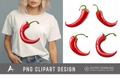 Watercolor Chili Pepper Clipart Product Image 1