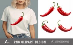 Watercolor Chili Pepper Clipart Product Image 1
