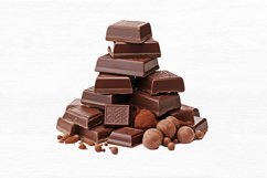 Chocolate Watercolor Sublimation Clipart Product Image 3