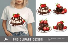 Watercolor Chocolate Strawberry Clipart Product Image 1