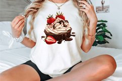 Watercolor Chocolate Strawberry Clipart Bundle Product Image 3