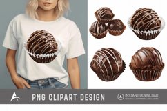 Watercolor Chocolate Truffle Clipart Product Image 1