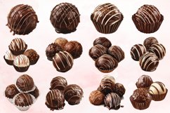 Watercolor Chocolate Truffle Clipart Bundle Product Image 2
