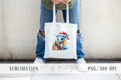 Cute Christmas dragons with gift box clipart- 4 png files Product Image 18