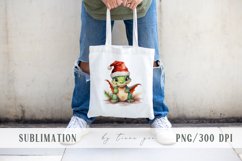 Cute Christmas dragons with gift box clipart- 4 png files Product Image 20