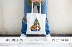 Christmas truck with snowman and Christmas tree- 3 png files Product Image 9