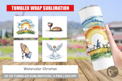 Tumbler Watercolor Christian Product Image 1
