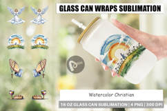 Glass Can Watercolor Christian Product Image 1