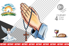Watercolor Christian Clipart Product Image 1