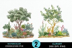 Watercolor Christian Easter Clipart Product Image 1