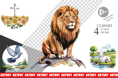 Watercolor Christian Clipart Product Image 1