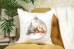 Watercolor Christmas Bauble Clipart Bundle Product Image 3