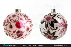 Watercolor Christmas Bauble Clipart Bundle Product Image 4