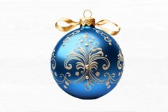 Christmas Bauble Watercolor Sublimation Clipart Product Image 7