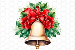 Watercolor Christmas Bell Clipart