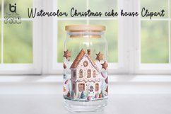 Christmas cake house Clipart, Mug Sublimation Design, Product Image 3