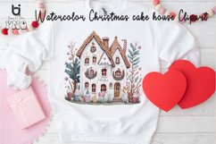 Christmas cake house Clipart, Mug Sublimation Design, Product Image 4