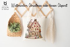 Christmas cake house Clipart, Mug Sublimation Design, Product Image 6