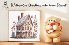Christmas cake house Clipart, Mug Sublimation Design, Product Image 7