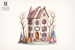 Christmas cake house Clipart, Mug Sublimation Design, Product Image 8