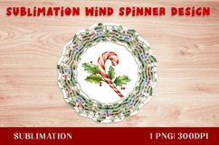 Watercolor Christmas Caramel Wind Spinner Product Image 1