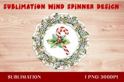 Watercolor Christmas Caramel Wind Spinner Product Image 1