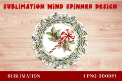 Watercolor Christmas Caramel Wind Spinner Product Image 1