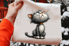 Whimsical Cat Clipart Sublimation Product Image 2
