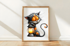 Whimsical Cat Clipart Sublimation Product Image 3