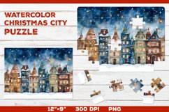 Holiday cheer in watercolor jigsaw Product Image 1