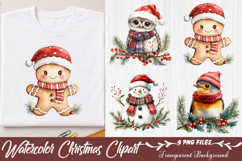 Watercolor Christmas Clipart Product Image 1