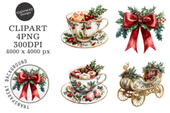Watercolor Christmas Clipart Product Image 1