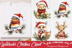 Watercolor Christmas Clipart Product Image 1