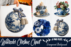 watercolor christmas clipart Product Image 1