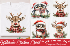 Watercolor Christmas Clipart Product Image 1