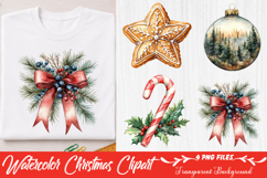 Watercolor Christmas Clipart Product Image 1