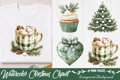 Watercolor Christmas Clipart Product Image 1