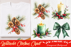 Watercolor Christmas Clipart Product Image 1