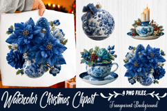 watercolor christmas clipart Product Image 1