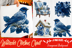 watercolor christmas clipart Product Image 1