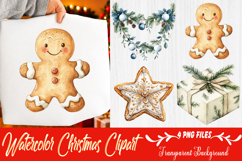 watercolor christmas clipart Product Image 1