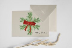 Christmas Foliage Clipart, Winter clipart, Christmas Card Product Image 6