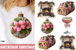 Watercolor Christmas Clipart Product Image 1