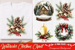 Watercolor Christmas Clipart Product Image 1