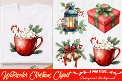 Watercolor Christmas Clipart Product Image 1