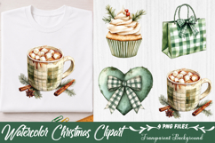 Watercolor Christmas Clipart Product Image 1