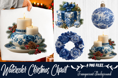 watercolor christmas clipart Product Image 1