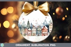 GorgeousWatercolor Christmas Ornament design.