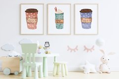 Download Watercolor Christmas Coffee and Sweets Clipart png Latte Cup to design your christmas invitation, t-shirt designs, sublimation designs, tumbler